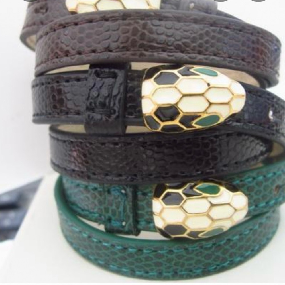 Fashion Jewelry Brown and Green Snake Bracelets